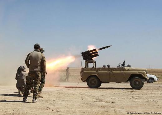 Боевиков выжигают антитеррористические ракетные 