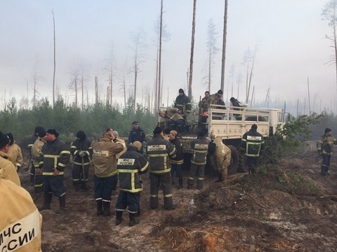 91 человек и 20 единиц техники ведут борьбу с лесным пожаром в Мордовском заповеднике