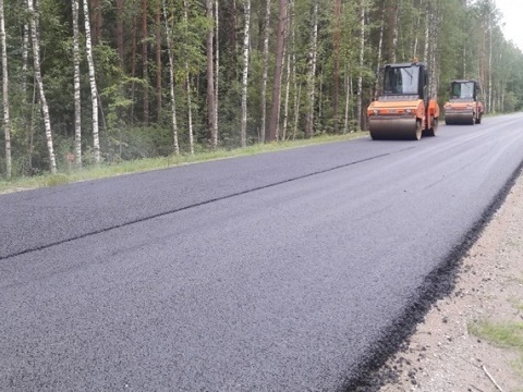 Начался ремонт дороги у поселка Кадошкино