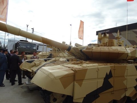 Данные о бронировании танка Т-90МС: бессильны самые новые снаряды НАТО