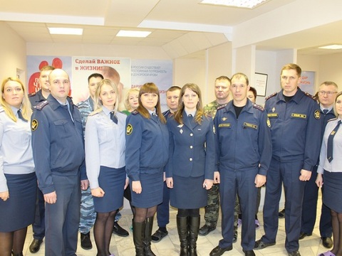 Сотрудники УФСИН по Мордовии сдали кровь в рамках донорской акции