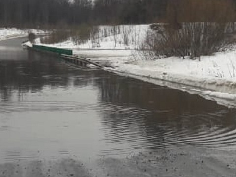 Еще один низководный мост подтоплен в Мордовии