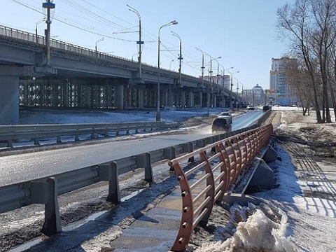 С 30 марта в Саранске временно перекроют движение по низководному мосту через Инсар
