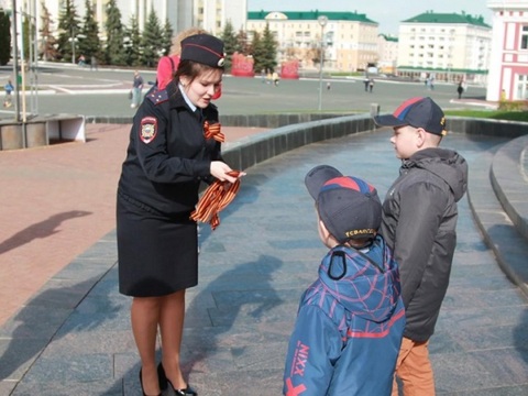 В Саранске проходит акция «Георгиевская ленточка»