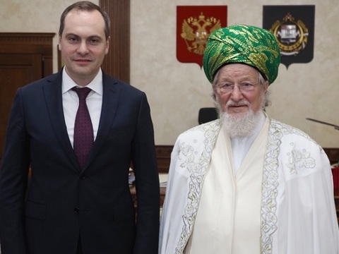 Артём Здунов встретился с Верховным муфтием России Талгатом Таджуддином