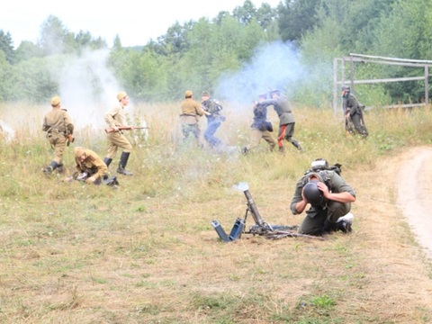 В детском лагере в Мордовии состоялась военно-историческая реконструкция «Сурский рубеж»
