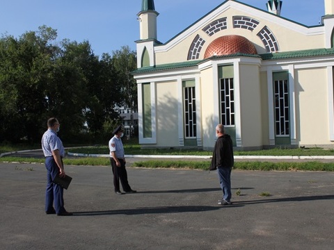 В Саранске обследовали состояние антитеррористической защищенности Центральной соборной мечети «Ааль-Мансур»