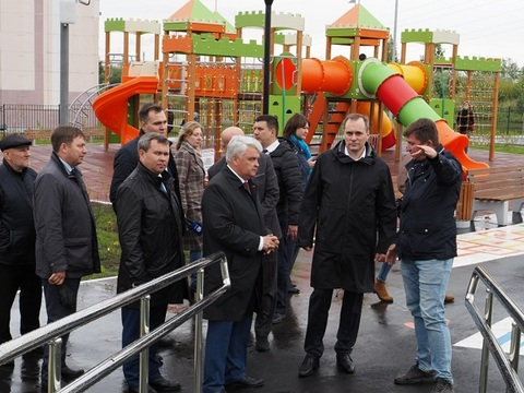 Артём Здунов осмотрел новый парк отдыха в Саранске на улице Тани Бибиной