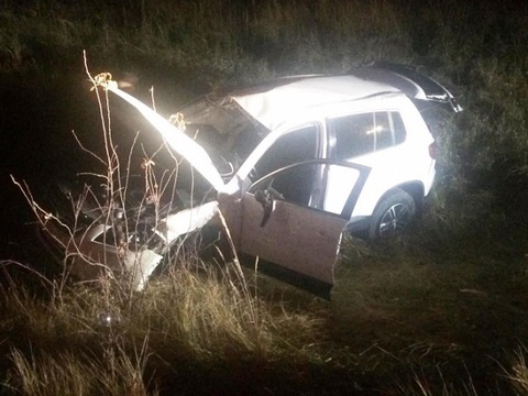 В Мордовии Volkswagen Tiguan опрокинулся в кювет, 28-летний водитель госпитализирован