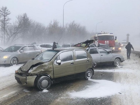 В массовое ДТП под Саранском попали 24 автомобиля, есть пострадавшие