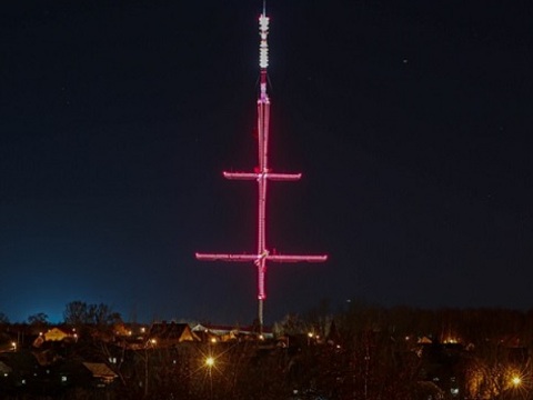Телемачта в Саранске включит особую подсветку в День памяти и скорби
