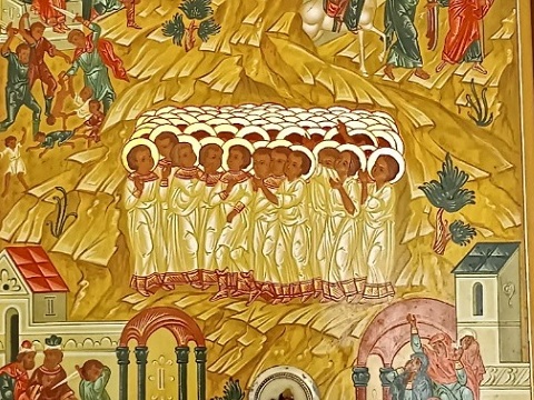 В Макаровский монастырь прибыла икона 14000 вифлеемских младенцев с частицей мощей 