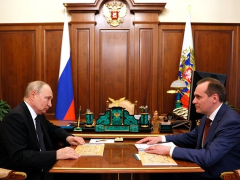 Президент России Владимир Путин встретился с Главой Республики Мордовия Артёмом Здуновым