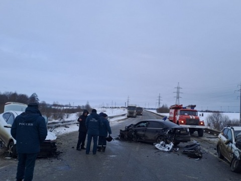 Четыре авто столкнулись в Мордовии, пострадали три человека 