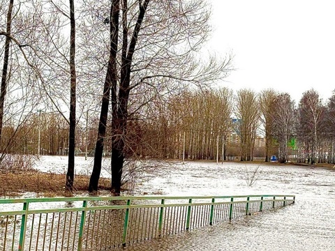 В Саранске начался подъем воды в реках Инсар и Тавла, подтопило канализационно-насосную станцию