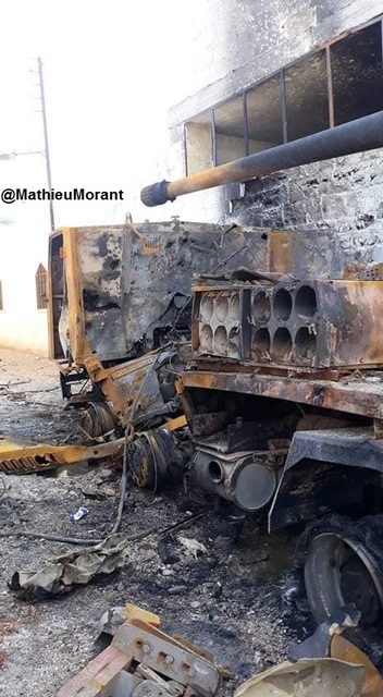 Турецкие ударные БПЛА уничтожили две редких сирийских 130-мм колесных САУ
