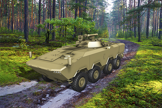 В Белоруссии МЗКТ разработал новый бронетранспортер БТР-V2