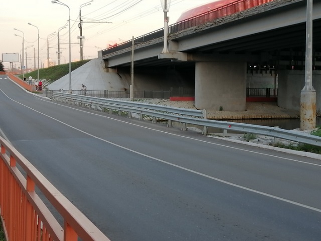 В Саранске разрешено движение по подтопляемому мосту через реку Инсар