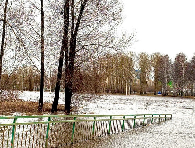 В Саранске начался подъем воды в реках Инсар и Тавла, подтопило канализационно-насосную станцию